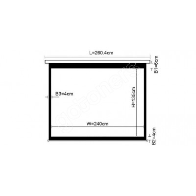 108" Manual Pull Down Projection Screen (Only for Toronto Area local pickup ) 