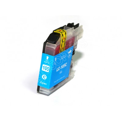 Gotoners™ Brother New Compatible LC105C XXL Cyan Inkjet Cartridge, Extra Yield