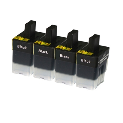 Gotoners™ Brother New Compatible LC41BK Black Inkjet Cartridge, Standard Yield, 4 Pack