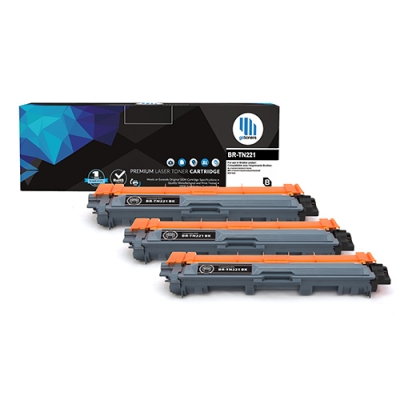 Gotoners™ Brother New Compatible TN-221BK Black Toner, High Yield, 3 Pack