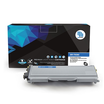 Gotoners™ Brother New Compatible TN-360BK Black Toner, High Yield