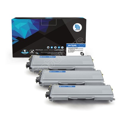 Gotoners™ Brother New Compatible TN-360BK Black Toner, High Yield, 3 Pack