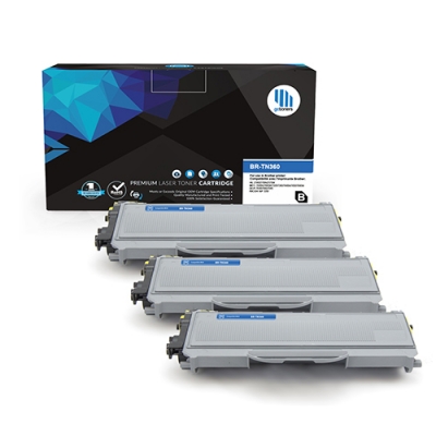 Gotoners™ Brother New Compatible TN-360BK Black Toner, High Yield, 3 Pack