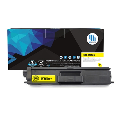 Gotoners™ Brother New Compatible TN-436 Y Yellow Toner, Extra Yield
