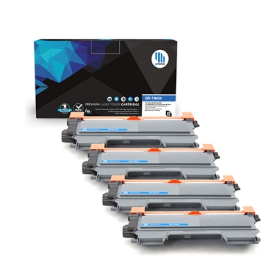 Gotoners™ Brother New Compatible TN-450BK Black Toner, High Yield Version of TN-420BK, 4 pack