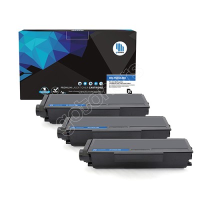 Gotoners™ Brother New Compatible TN-580BK Black Toner, High Yield, 3 Pack