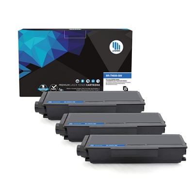 Gotoners™ Brother New Compatible TN-650BK Black Toner, High Yield, 3 Pack