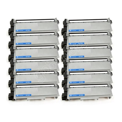 Gotoners™ Brother New Compatible TN-660BK Black Toner, High Yield Version of TN-630BK, 12 pack