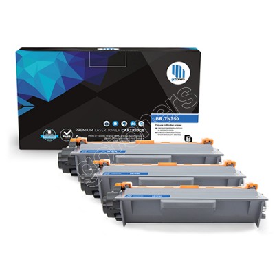 Gotoners™ Brother New Compatible TN-750BK Black Toner, High Yield, 3 Pack