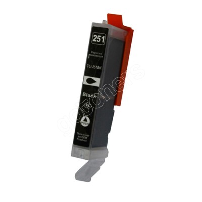 Gotoners™ Canon New Compatible CLI-251BK XL Black Inkjet Cartridge, High Yield