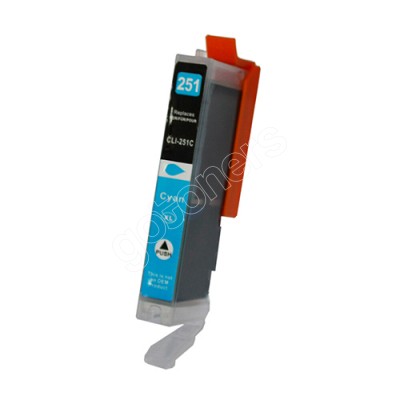 Gotoners™ Canon New Compatible CLI-251C XL Cyan Inkjet Cartridge, High Yield