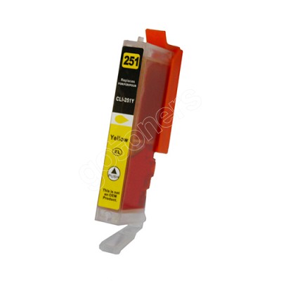 Gotoners™ Canon New Compatible CLI-251Y XL Yellow Inkjet Cartridge, High Yield