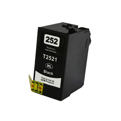 Gotoners™ Epson New Compatible T252BK XL Black Inkjet Cartridge, High Yield