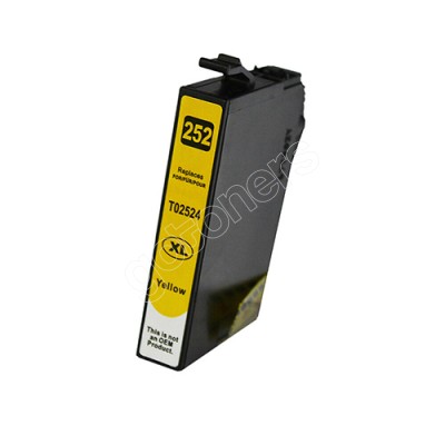 Gotoners™ Epson New Compatible T252Y XL Yellow Inkjet Cartridge, High Yield