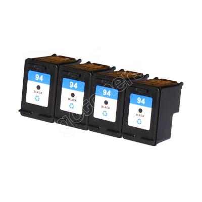 Gotoners™ HP Compatible 94 (C8765W) Black Remanufactured Inkjet Cartridge, Standard Yield, 4 Pack