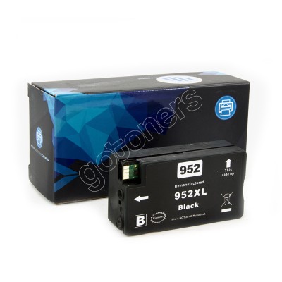 Gotoners™ HP New Compatible 952XL BK (F6U19AN) Black Ink Cartridge, High Yield