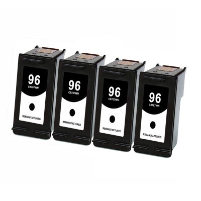 Gotoners™ HP Compatible 96 (C8767W) Black Remanufactured Inkjet Cartridge, Standard Yield, 4 Pack