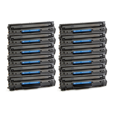 Gotoners™ HP New Compatible CE278A (78A) Black Toner, Standard Yield, 12 pack