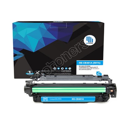 Gotoners™ HP Compatible CE401A (507A) Cyan Remanufactured Toner , Standard Yield