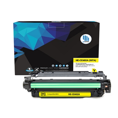 Gotoners™ HP Compatible CE402A (507A) Yellow Remanufactured Toner , Standard Yield