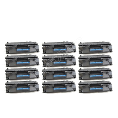 Gotoners™ HP New Compatible CF280A (80A) Black Toner, Standard Yield, 12 pack