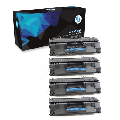 Gotoners™ HP New Compatible CF280A (80A) Black Toner, Standard Yield, 4 pack