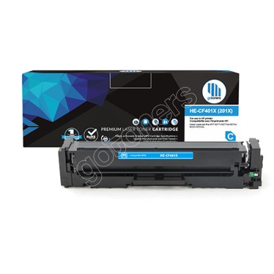 Gotoners™ HP New Compatible CF401X (201X) Cyan Toner, High Yield