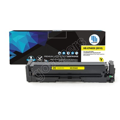 Gotoners™ HP New Compatible CF402X (201X) Yellow Toner, High Yield