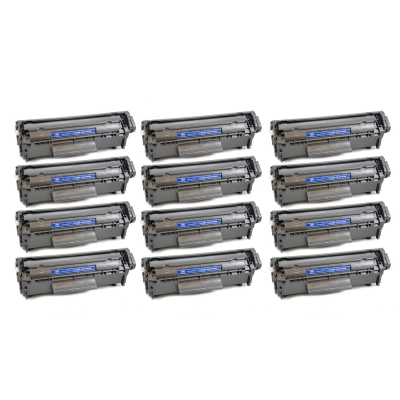 Gotoners™ HP New Compatible Q2612A (12A) Black Toner, Standard Yield, 12 pack