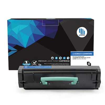 Gotoners™ Lexmark Compatible E260A21A (E260/E360) Black Remanufactured Toner , Standard Yield