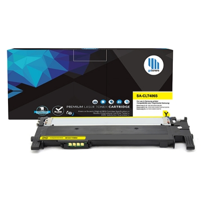 Gotoners™ Samsung New Compatible CLT-Y406S Yellow Toner, Standard Yield