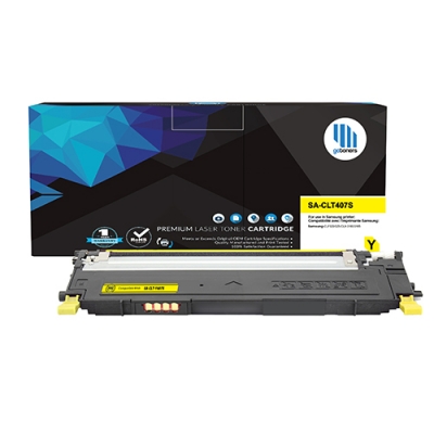 Gotoners™ Samsung New Compatible CLT-Y407S Yellow Toner, Standard Yield